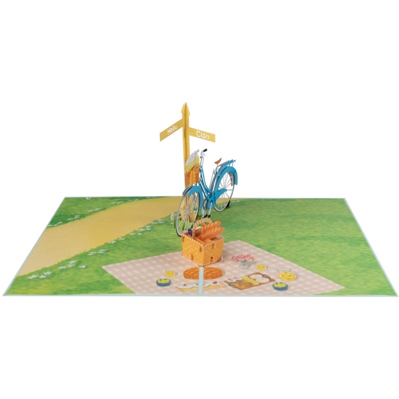 Women's bike Pop Up Card