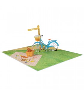 Women's bike Pop Up Card