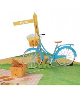 Damenfahrrad Pop-Up-Karte