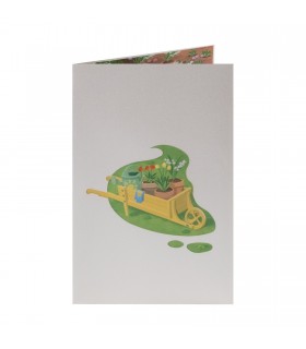 Flowers and Garden Pop Up Card
