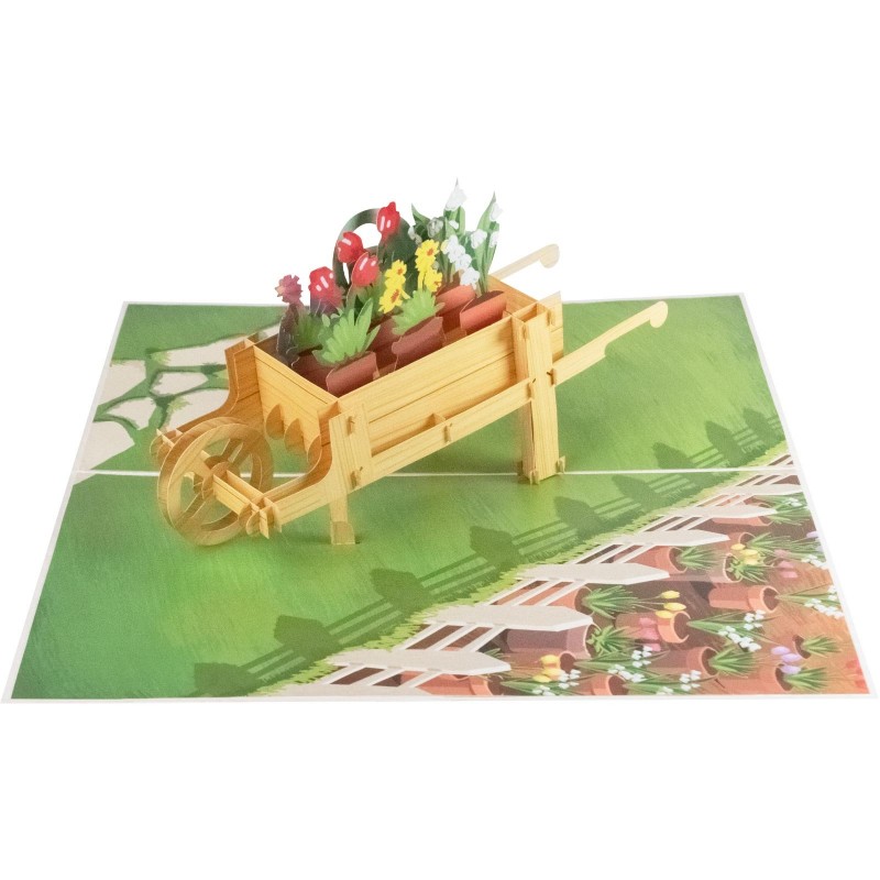 Flowers and Garden Pop Up Card