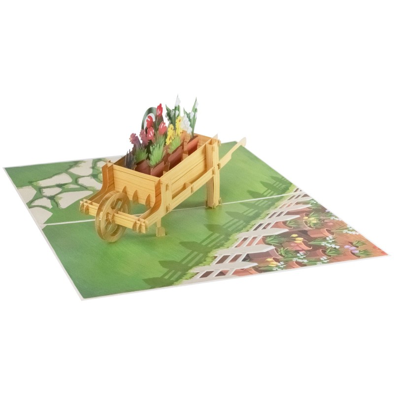 Flowers and Garden Pop Up Card