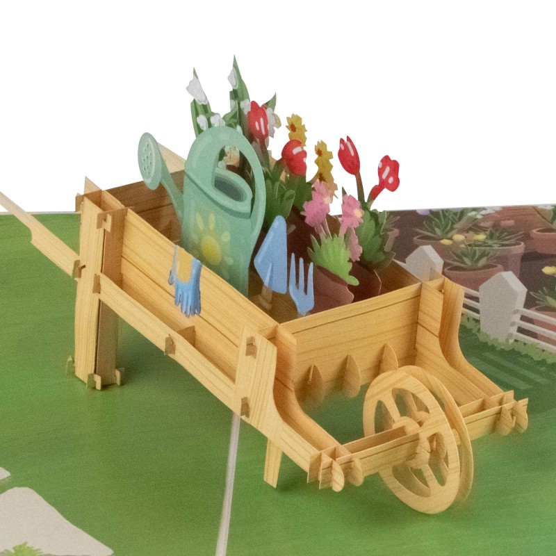 Flowers and Garden Pop Up Card