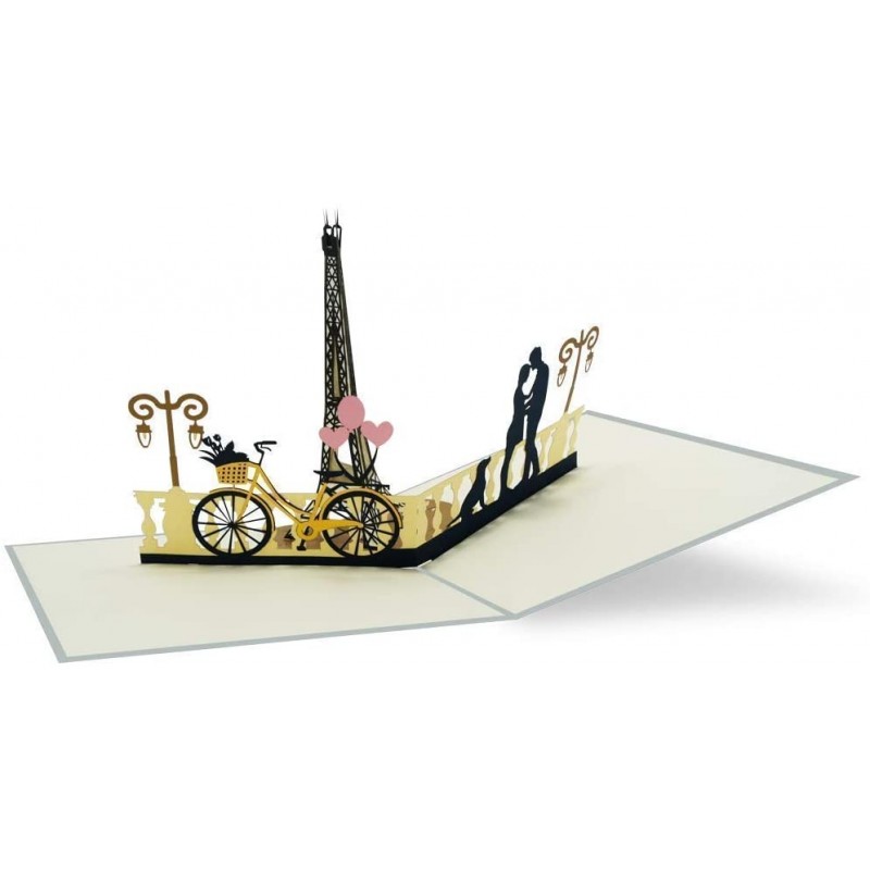 Couple in Paris pop up card