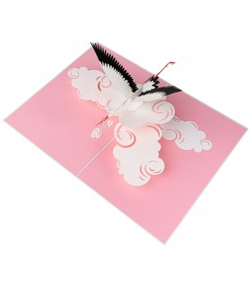 Storks and Baby Pop Up Card