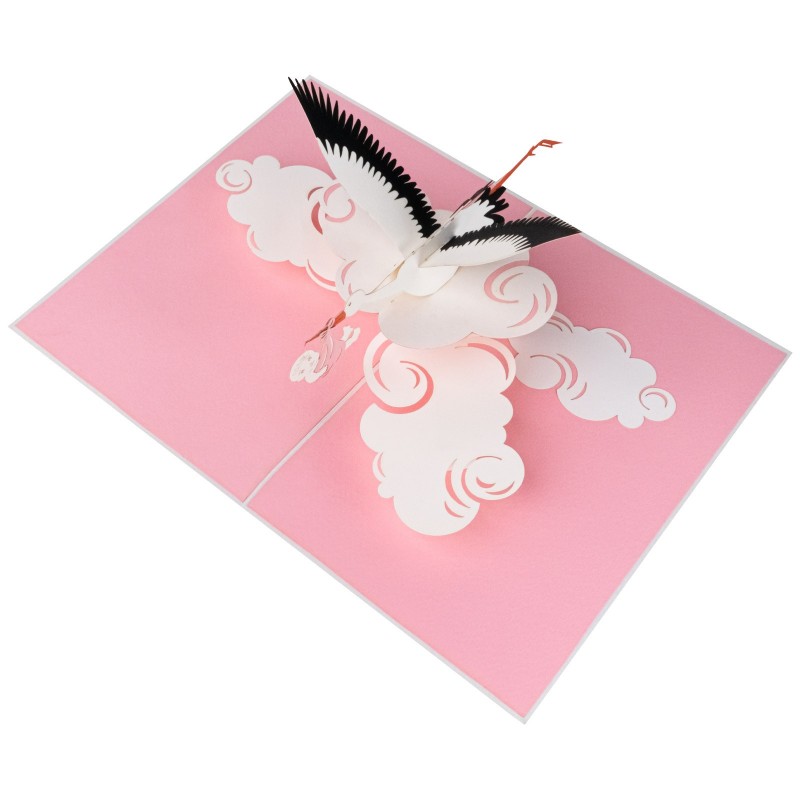 Storks and Baby Pop Up Card