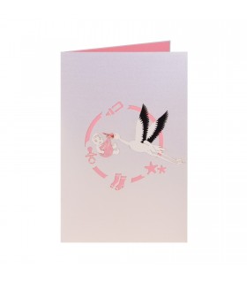 Storks and Baby Pop Up Card