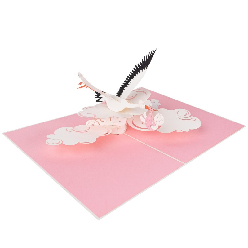 Storks and Baby Pop Up Card