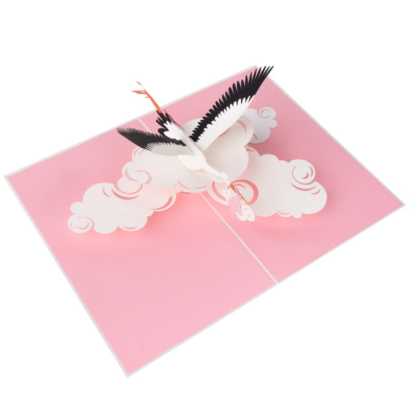 Storks and Baby Pop Up Card