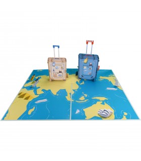 Travel Suitcase Pop Up Card