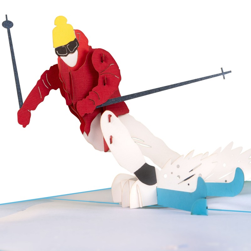 Ski Pop Up Karte