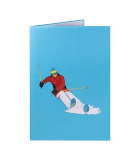 Ski Pop Up Karte