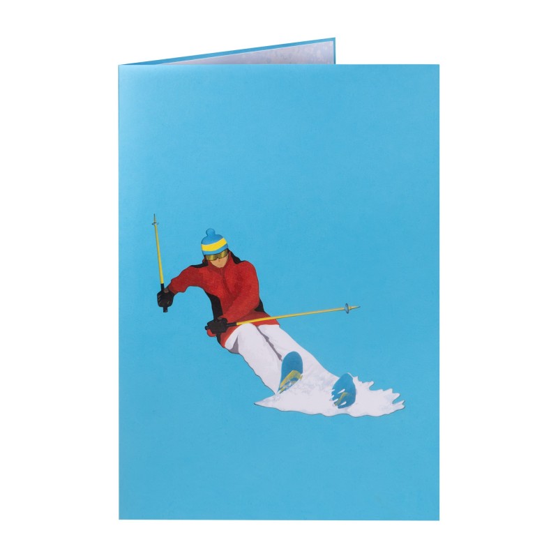 Ski Pop Up Karte