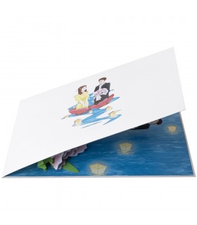 Couple and Flowers Pop Up Card