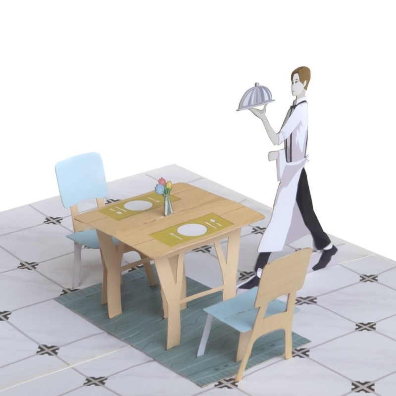 Restaurant Pop Up Card