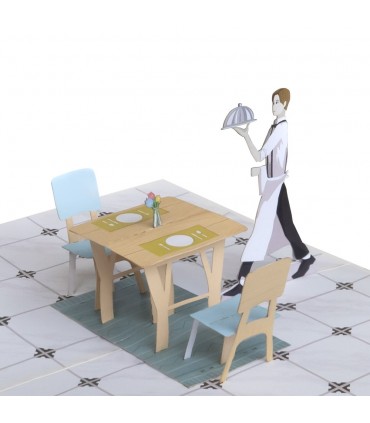 Restaurant Pop Up Card