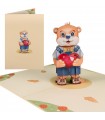 Bear and Hearts Pop Up Card