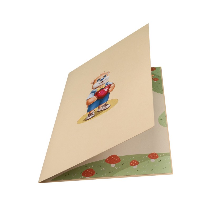 Bear and Hearts Pop Up Card