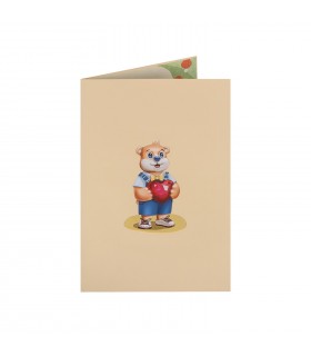 Bear and Hearts Pop Up Card
