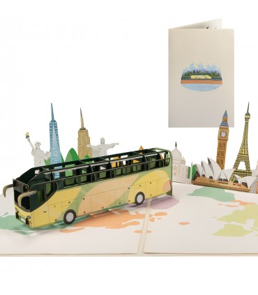 Bus pop up card