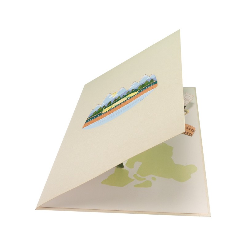 Reisebus Pop Up Karte