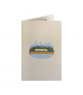 Reisebus Pop Up Karte