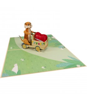 Meerkats and Hearts Pop Up Card