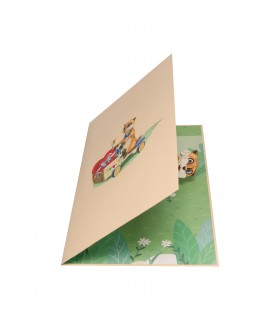 Meerkats and Hearts Pop Up Card