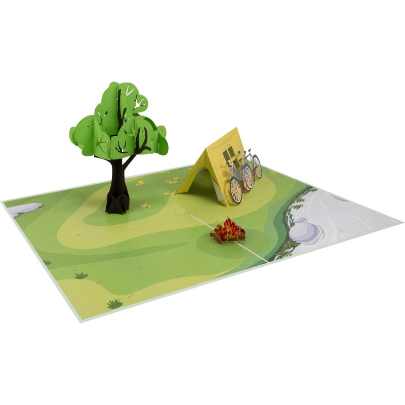 Camping Pop Up Card