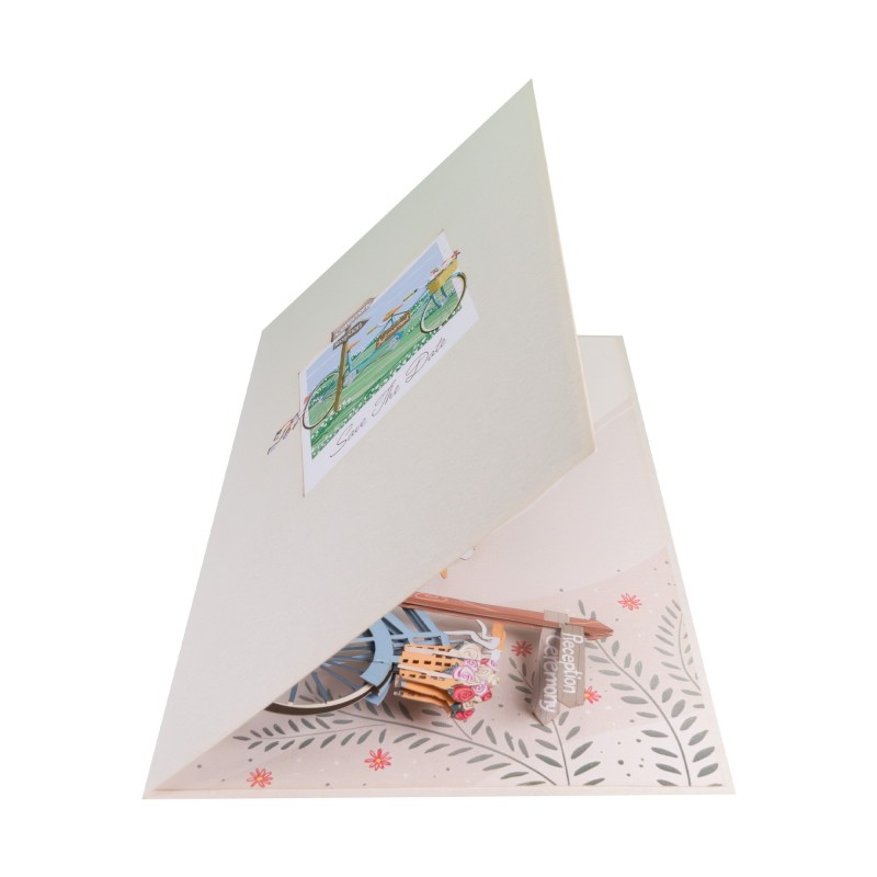 Wedding Bicycle Pop Up Card