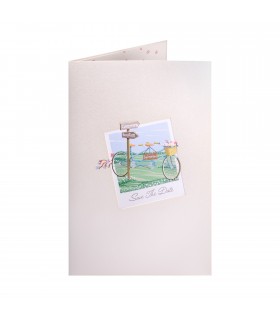 Wedding Bicycle Pop Up Card