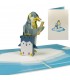 Penguin & Suitcase Pop Up Card