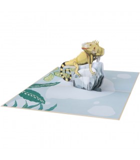 Chameleons Pop Up Card