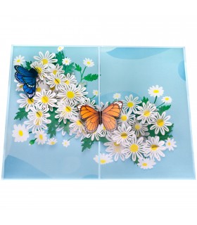 Butterflies & Daisies Pop Up Card
