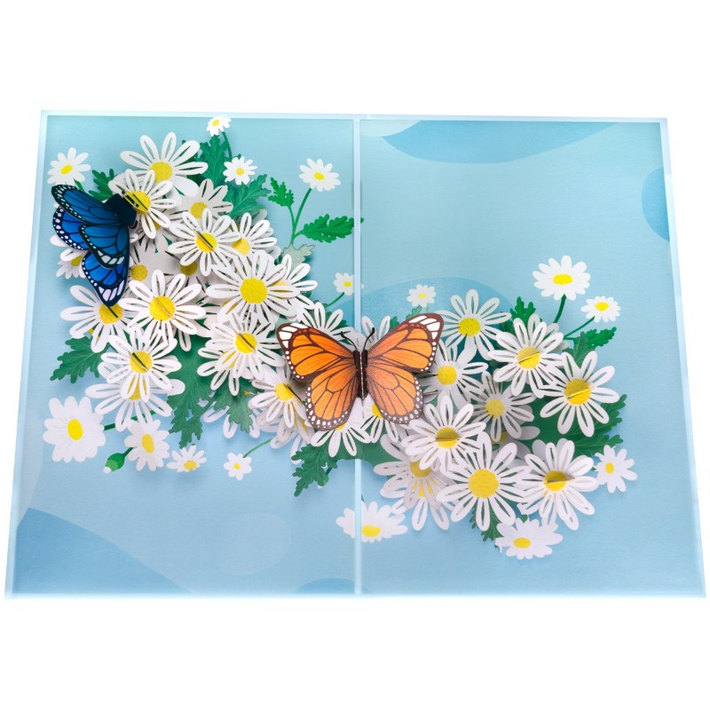 Butterflies & Daisies Pop Up Card