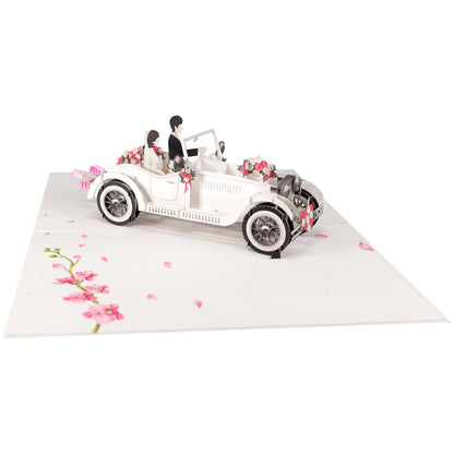 Hochzeitsauto Pop-Up Karte