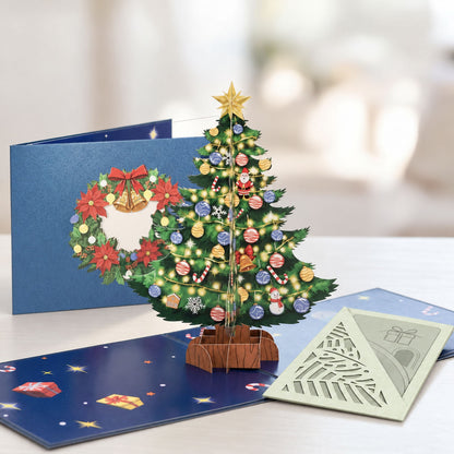 N002 - Weihnachtskarte mit Tannenbaum