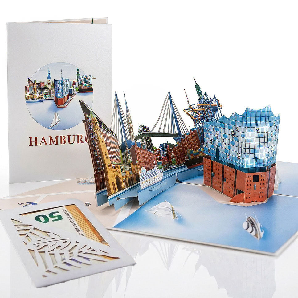 215 - Hamburg Pop-Up Karte