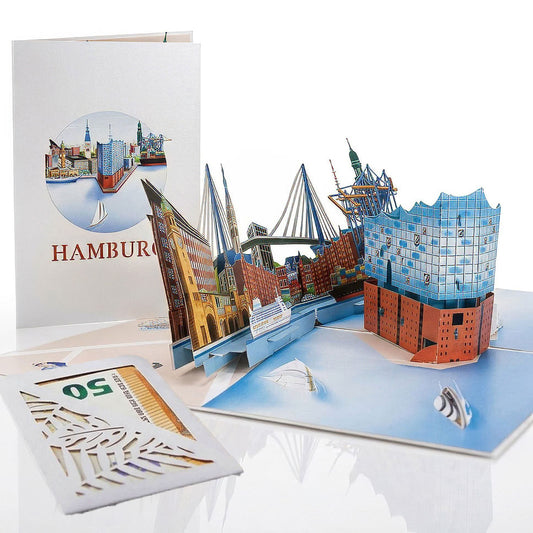 215 - Hamburg Pop-Up Karte