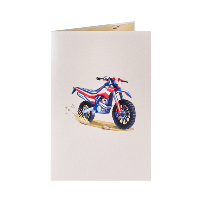 Motorrad V.4. Pop-Up Karte (neu)