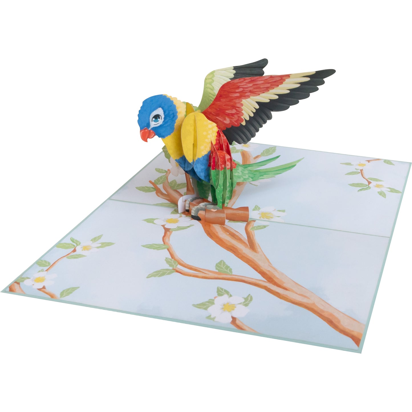 Vogel/Papagei Pop-Up Karte