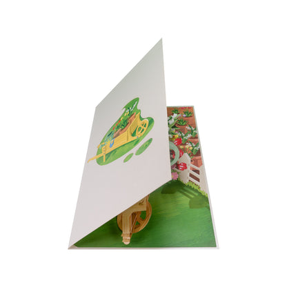 Blumen und Garten Pop-Up Karte
