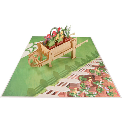 Blumen und Garten Pop-Up Karte