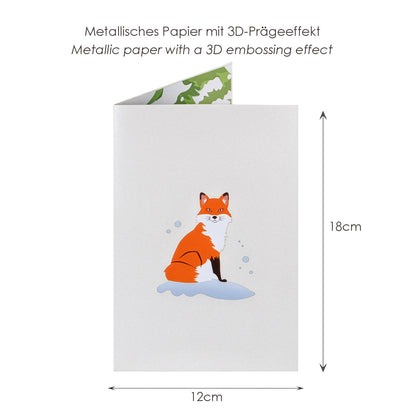 Fuchs Pop-Up Karte