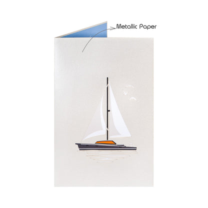 Yacht Pop-Up Karte