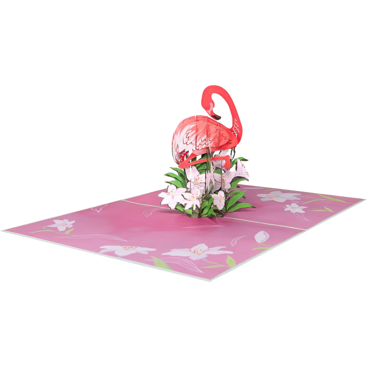 Flamingo Pop-Up Karte