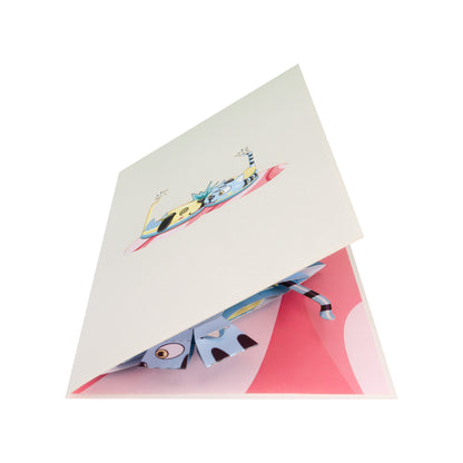 Autoscooter Pop-Up Karte