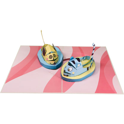 Autoscooter Pop-Up Karte