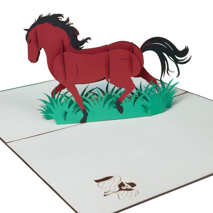 Pferd Pop-Up Karte
