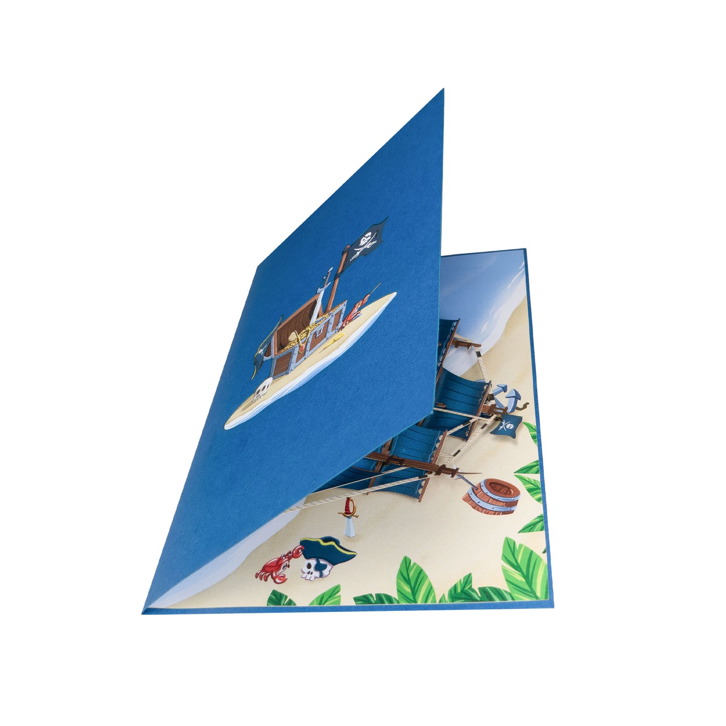 Piratenschiff Pop-Up Karte